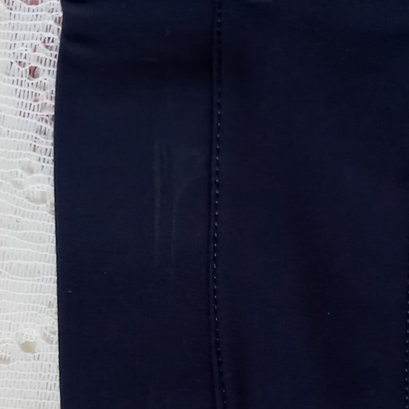 Betabrand Women's Classic Straight Leg Pullon Pants Navy Size Medium Petite - Picture 14 of 16